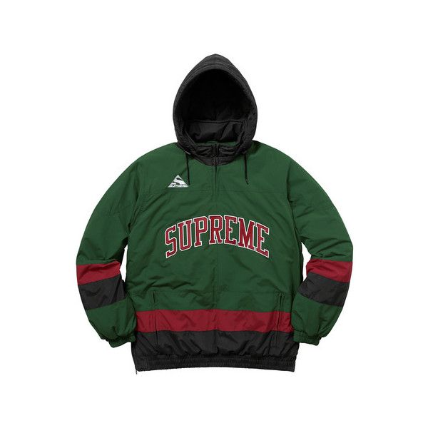 New Supreme Puffy Hockey Pullover Jacket Snowboarding Black Medium Hype Sold Out Pullover Jacket Pullover Black Media