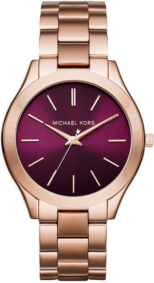 Michael Kors Womens Slim Runway Rose Gold-Tone Stainless Steel Bracelet Watch Only at Macys ,Michael kors outlet,Press picture link get it immediately!not ...