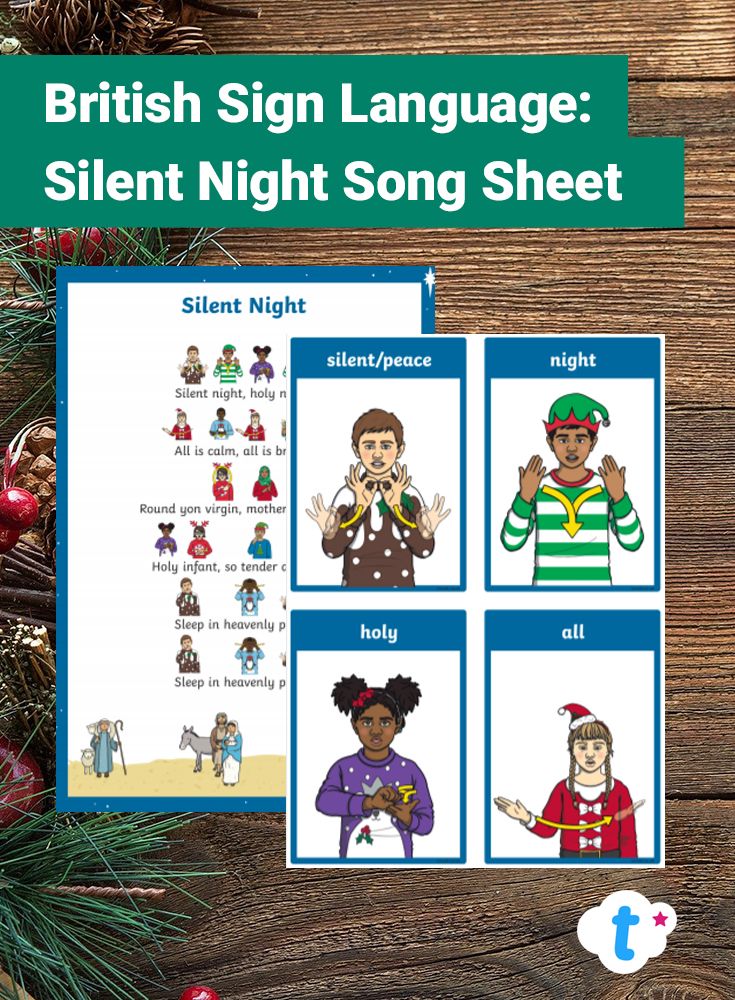 Sign Language For Christmas Carols Christmas Songs in British Sign Language Silent Night. Christmas