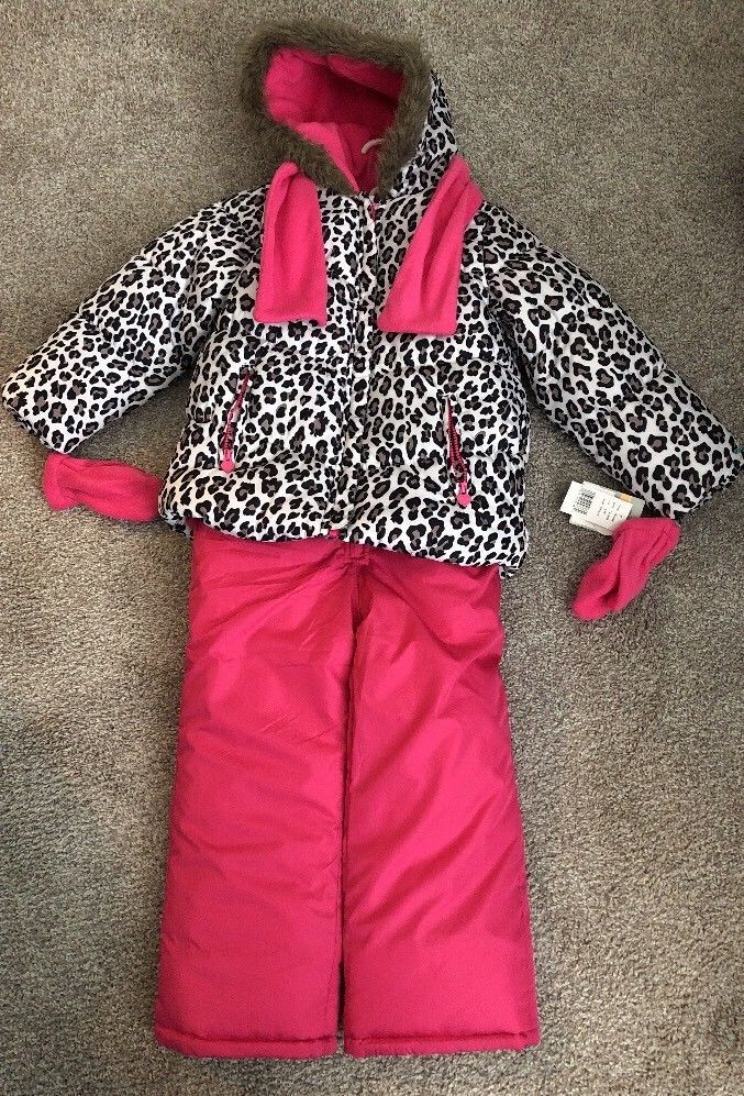 Pulse Toddler and Little Girls' 2 Piece Snowsuit Set Glitter Jacket Coat and Pants Pulse Toddler and Little Girls' 2 Piece Snowsuit Set Glitter Jacket Coat and Pants