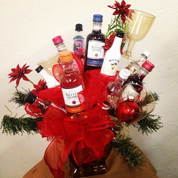 liquor basket i made best dirty santa gift ever liquor candy