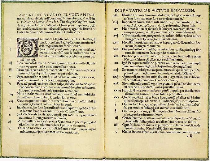 analysis martin luther 95 thesis Martin luther was a monk and a scholar, who in 1517 wrote the 95 theses the 95 theses was a document that exposed the catholic churches practice of accepting payments to absolve sins, it is also widely regarded as the primary means for the protestant reformation. analysis martin luther 95 thesis Martin luther was a monk and a scholar, who in 1517 wrote the 95 theses the 95 theses was a document that exposed the catholic churches practice of accepting payments to absolve sins, it is also widely regarded as the primary means for the protestant reformation.