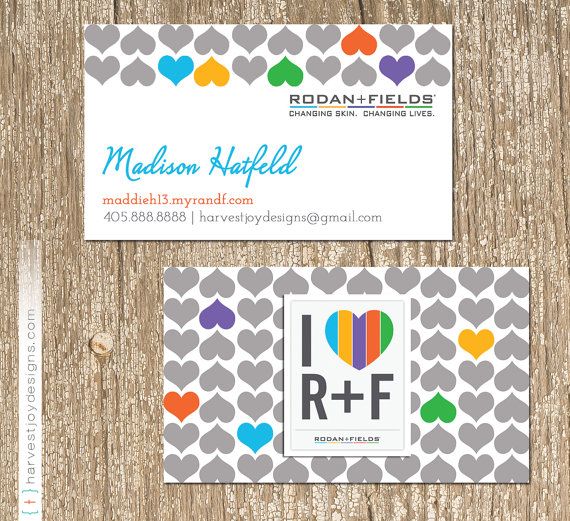 rodan and fields business card i love r f direct sales rodan rodan fields business cards