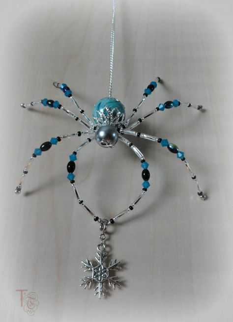 Christmas Spider; Stormy Spider; Christmas Spider Legend; Holiday SOLD - I have many other beautiful spiders available in my shop, or I can make you one similar to Stormy; Christmas Spider Legend Stormy is a gorgeous 4x4 ... - Christmas Spider; Stormy Spider; Christmas Spider Legend; Holiday