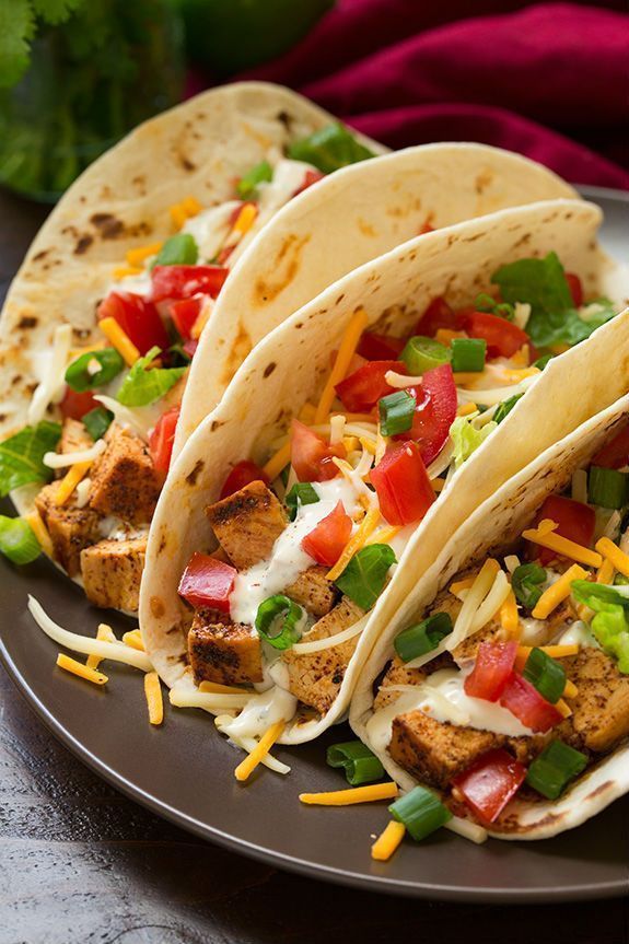 Tacos De Pollo A La Parrilla Con Cilantro Cocina Eficaz Tacos De Pollo Salsa Para Tacos De Pollo Fajitas De Pollo
