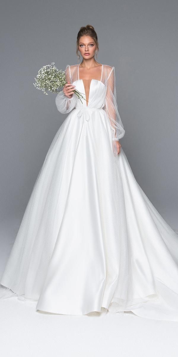 24 Brautkleider mit Ärmeln beeindrucken nie #armeln #beeindrucken #brautkleide...