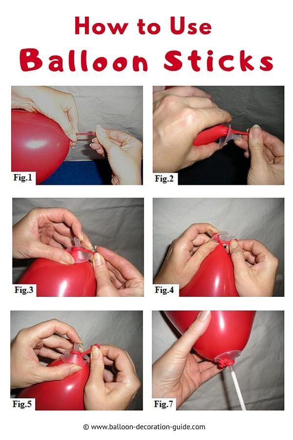 How to Use Balloon Sticks, Tutorial with Photos and Video