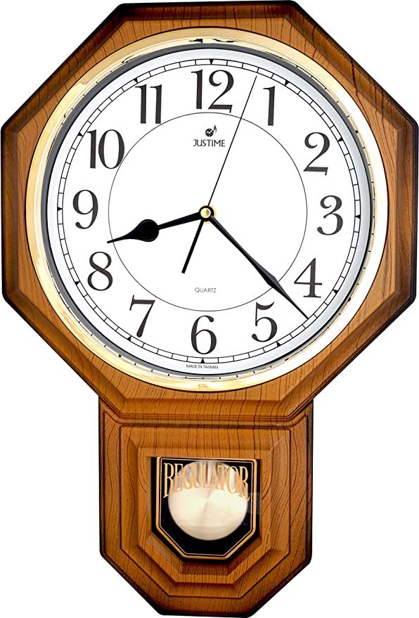 Justime Traditional Schoolhouse Easy To Read Pendulum Plastic Wall Clock Chimes Every Hour With Westminster Melody Made In Taiw Diy - Seiko Wall Pendulum Schoolhouse Clock Manual Justime Traditional Schoolhouse Easy To Read Pendulum Plastic Wall Clock Chimes Every Hour With Westminster Melody Made In Taiw Diy - Seiko Wall Pendulum Schoolhouse Clock Manual
