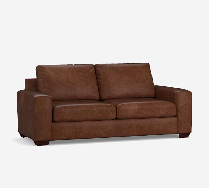 Big Sur Square Arm Leather Sofa Collection Wooden Set Big Sur Square Arm Leather Sofa, Wide Arm Leather Sofa