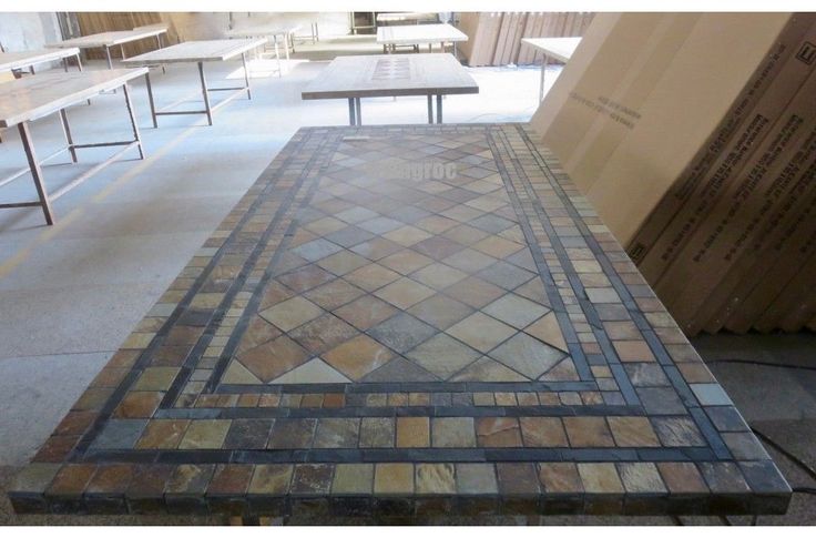 78 94 Outdoor Slate Top Stone Mosaic Dining Table Maple Mosaiccountertoptops De Jardin Mosaique Patio En Ardoise - Stone Garden Patio Mosaic Slate Table 78 Maple 78 94 Outdoor Slate Top Stone Mosaic Dining Table Maple Mosaiccountertoptops De Jardin Mosaique Patio En Ardoise - Stone Garden Patio Mosaic Slate Table 78 Maple
