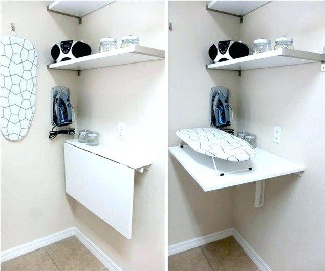 Pin On Save Space - Diy Wall Mounted Drop Down Laundry Folding Table Pin On Save Space - Diy Wall Mounted Drop Down Laundry Folding Table