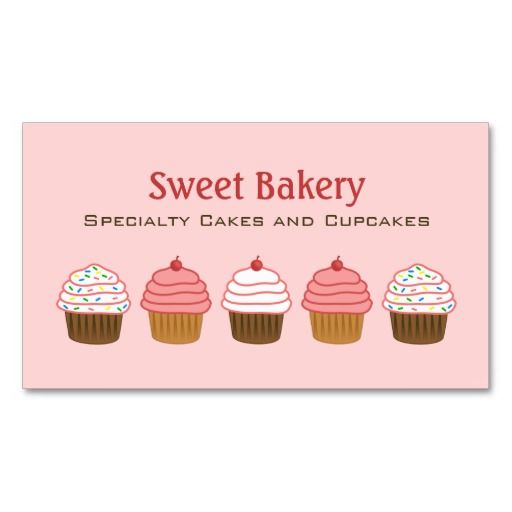 520 Best Bakery Business Card Templates Images On Pinterest Bakery Cupcake Business Cards