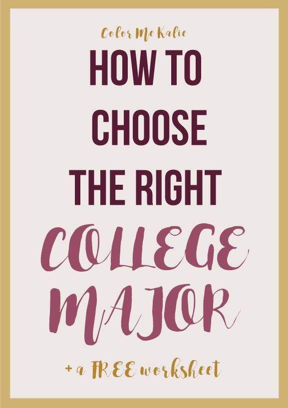 choosing the right college
