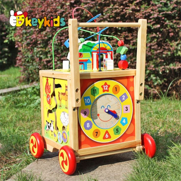 wooden doll stroller walker