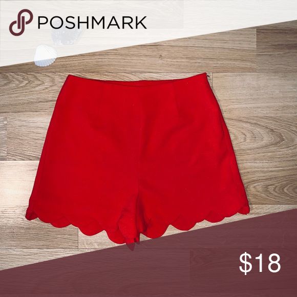 Monteau Red High Waisted Shorts Condition: Great Fit: High Waisted W/Stretch … Monteau Red High Waisted Shorts Condition: Great Fit: High Waisted W/Stretch …