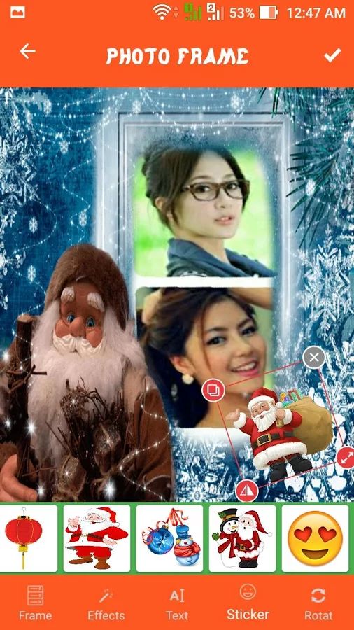 christmas frame apps