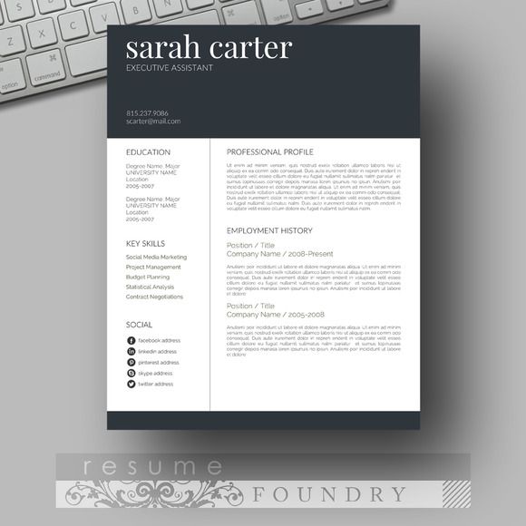 template for cv