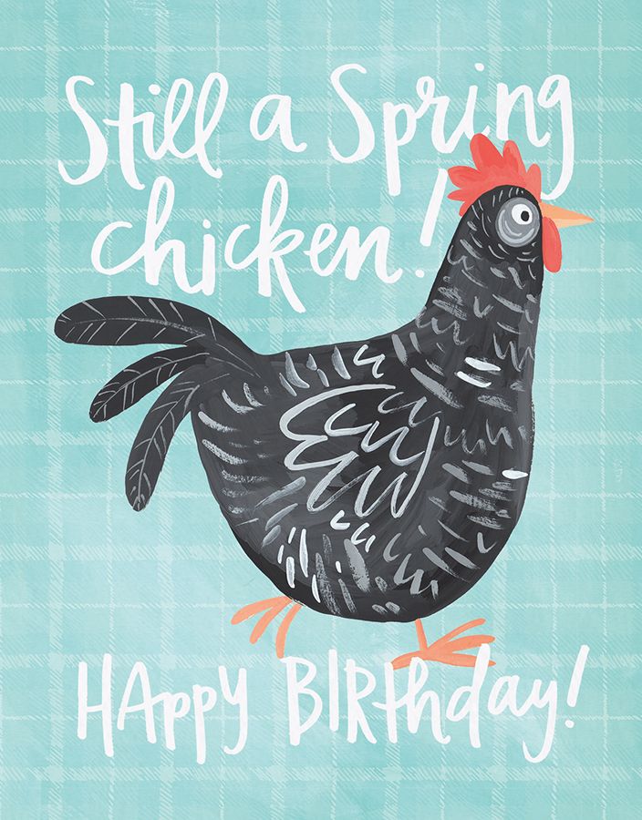 Spring Chicken card by One Canoe Two on Postable.com | Happy birthday