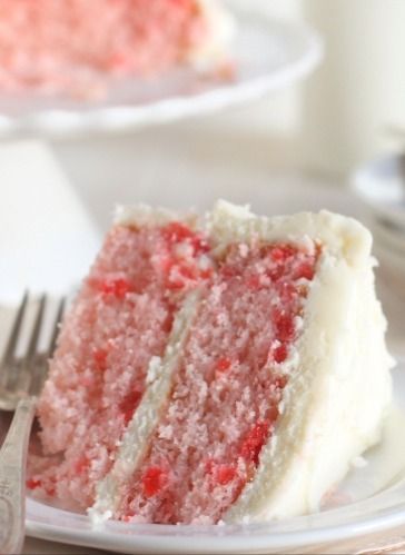 Cherry Chip Cake With Cream Cheese Frosting Cherry Chip Cake With Cream Cheese Frosting
