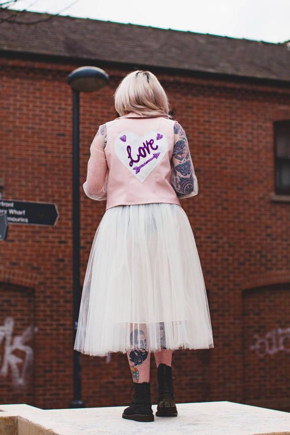 Garter Loves Custom Leather Jackets For The Bride High Blush Pink Faux Leather Bridal Jacket Where To Find Biker And Jean Jackets For The Bride