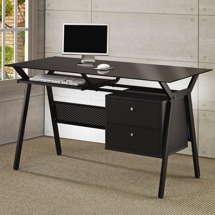 Modern Home Office Glass Desk best 25+ black glass computer desk ideas only on pinterest Modern Home Office Glass Desk best 25+ black glass computer desk ideas only on pinterest