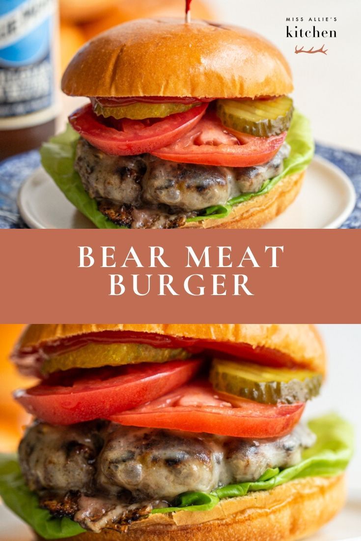Bear Meat Burger Juicy + Flavorful Bear Burger Recipe Recipe Bear