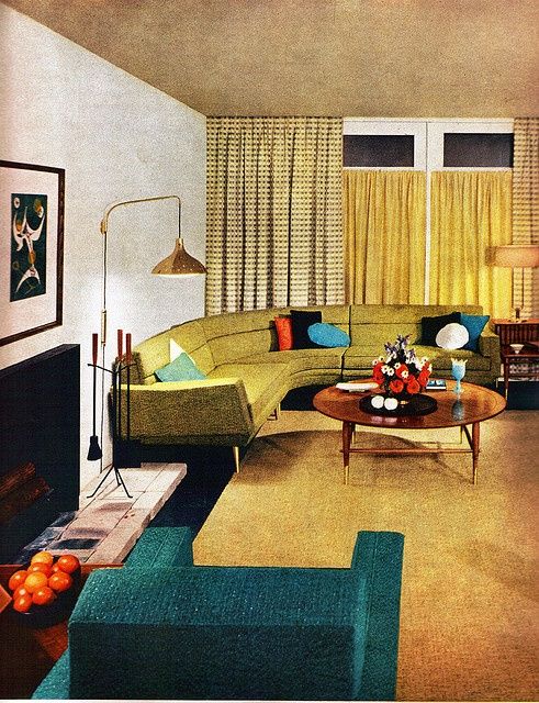 original mid century home living room my grandmother had a sectional couch very similar to - Mid Century Modern Furniture Of The 1950s original mid century home living room my grandmother had a sectional couch very similar to - Mid Century Modern Furniture Of The 1950s