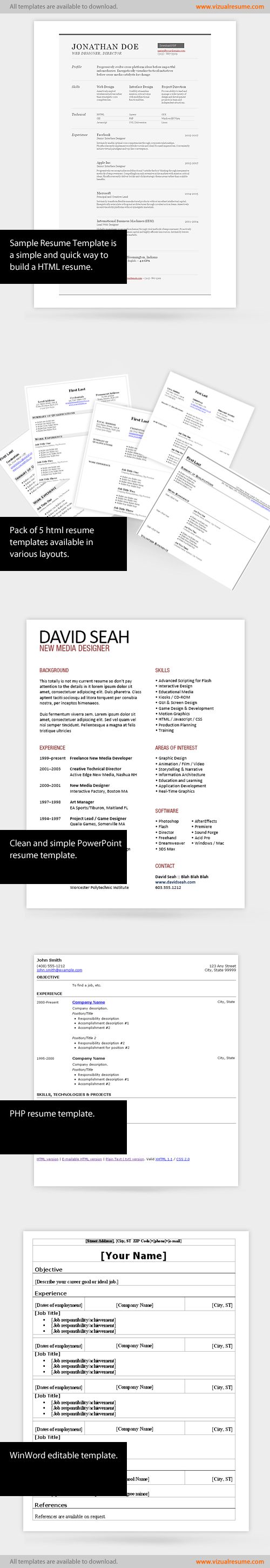 resume layout examples