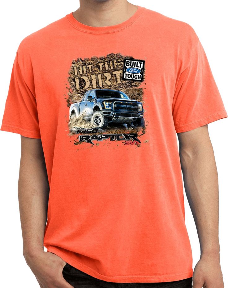 Ford F-150 T-shirt Hit The Dirt Pigment Dyed Tee | Vintage mens t