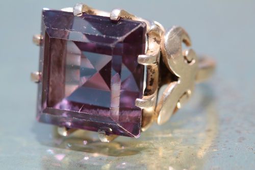 Alexandrite Ring Silver Alexandrite Ring Silver