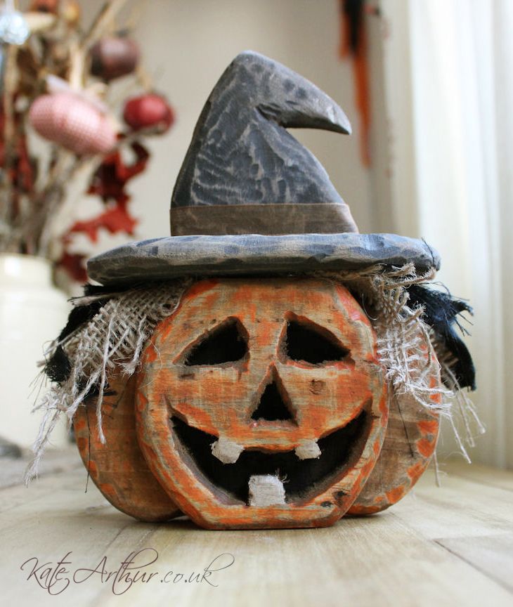 wooden pallet pumpkin halloween decorations kate arthur