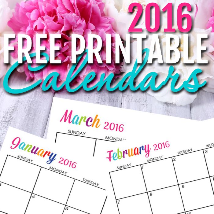 free 2016 printable calendars completely editable online use free online printable calendar