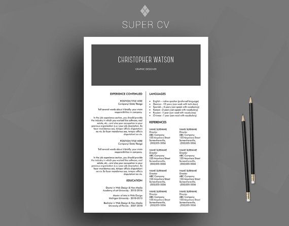 17 best Resume template CV template images on Pinterest New - resume reference list template 17 best Resume template CV template images on Pinterest New - resume reference list template