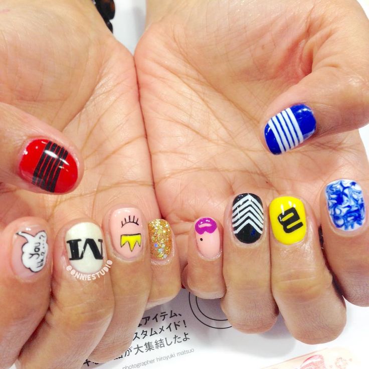 bigbangBaeBae bigbang bigbangnails galaxynailart abstractnails shortnailscanbeprettytoo gelextension lacenailart