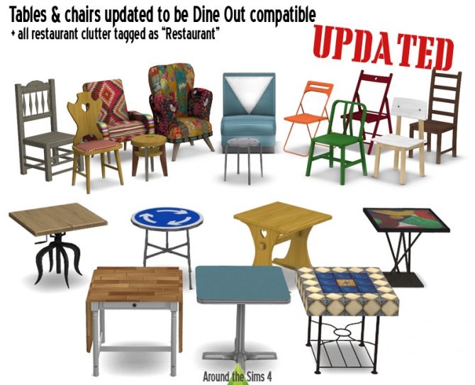 Sims Compatible Furniture Dine Out Sims Compatible Furniture Dine Out
