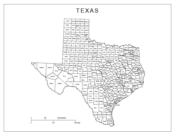 labeled map of texas state tx county map texas county