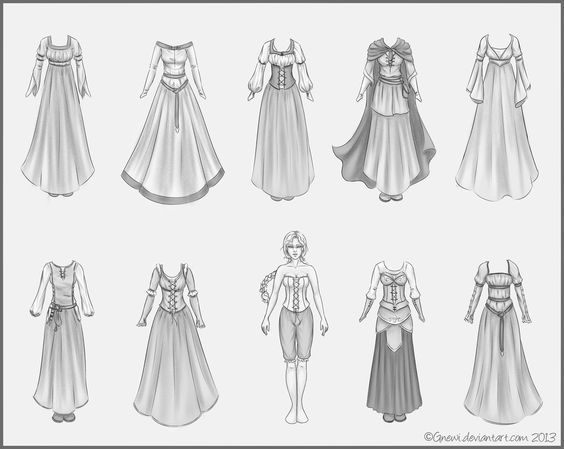 Medieval Clothes Tutorial Drawing Medieval Clothes Tutorial Drawing