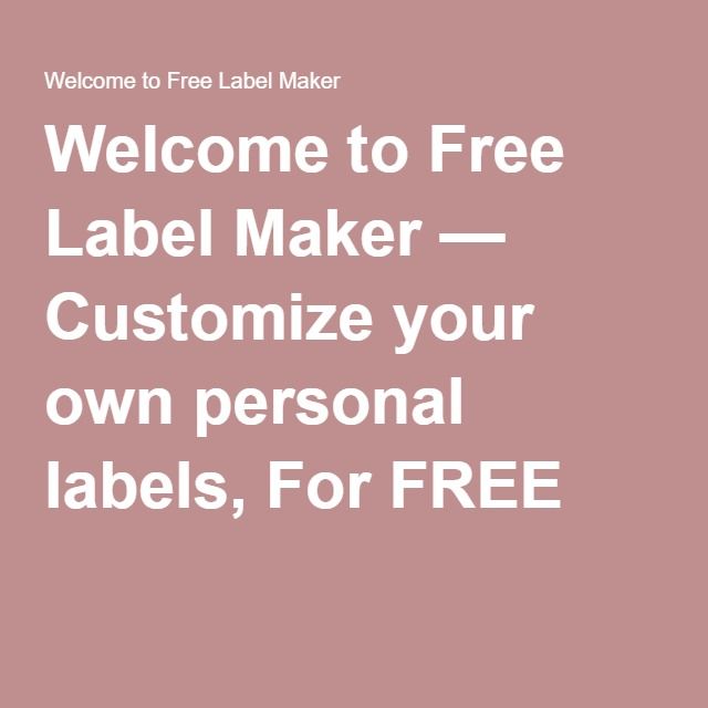 Best 25+ Label maker online ideas on Pinterest Best label maker - free shipping label maker Best 25+ Label maker online ideas on Pinterest Best label maker - free shipping label maker