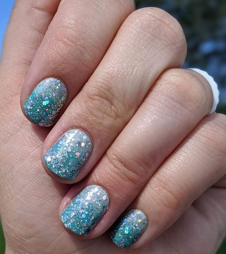 Seaglass Shores and Shangri-La overlay! | Color street nails, Nail ...