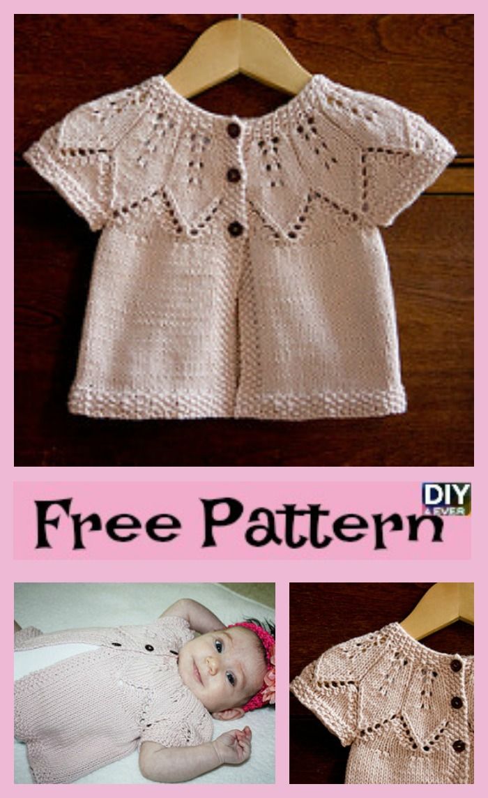 Cute Knitting Baby Cardigan – Free Patterns #freeknittingattern #babygift #ca... Baby Knitting Patterns