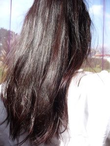 Mezzi per una ricostruzione di capelli in una farmacia