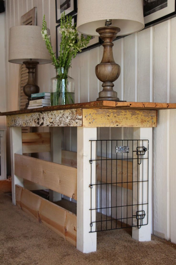 140 Best Animal House Images On Pinterest Dog Houses Pets And Great Idea For A Dog Crate I Would Probably Make It Look Little Diffe