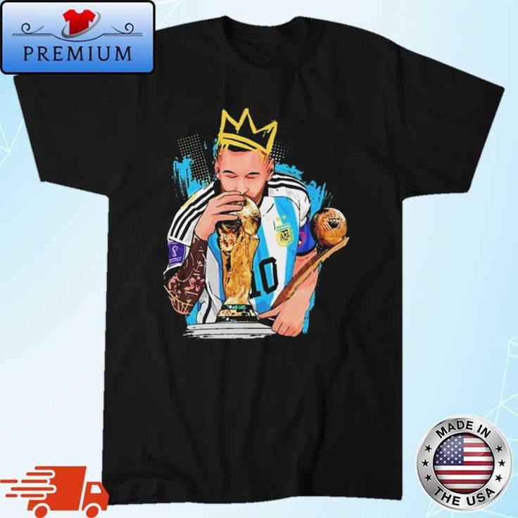 Lionel Messi The Champion World Cup 2022 T-Shirt | Lionel messi, Lionel