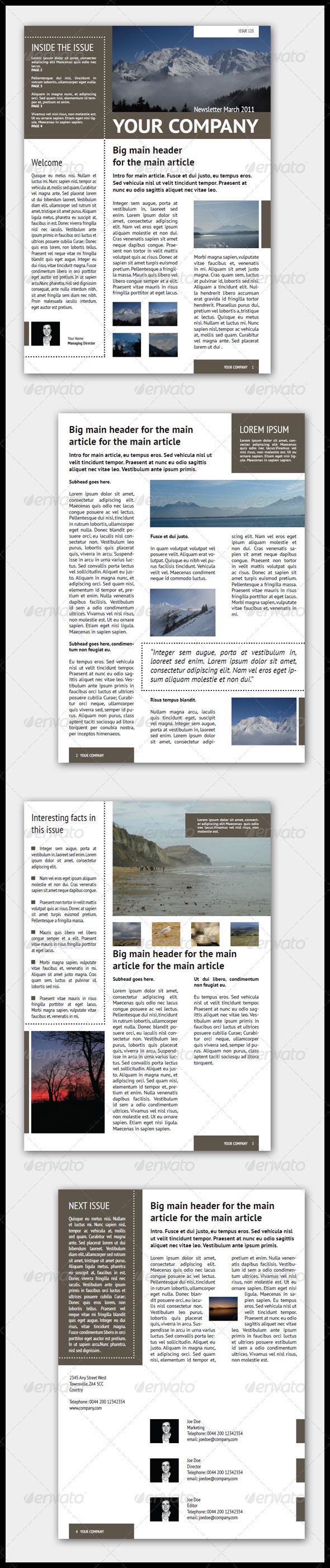 club newsletter templates free