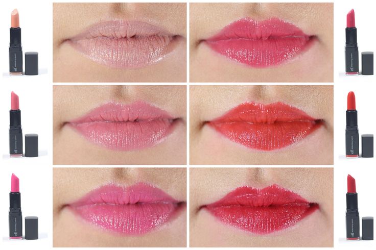 E L F Moisturizing Lipstick Les Rouges à Lèvres Hydratants E L F Moisturizing Lipstick Les Rouges à Lèvres Hydratants Studio Makeup Rouge Swatch And