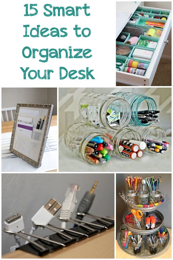 15 Smart Ideas to Organize Your Desk - Daily DIY Ideas | Office ...