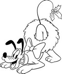 Disney Christmas Printable Coloring Pages Pluto Wreath