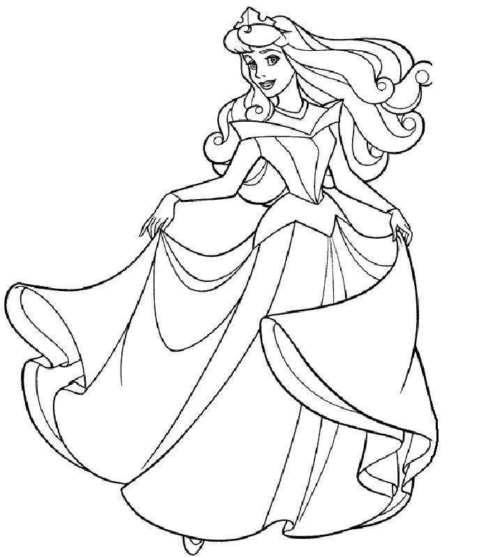 Disney Princess Coloring Pages Free Kids