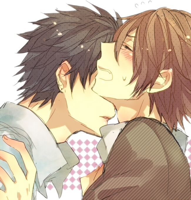Boy kiss boy anime