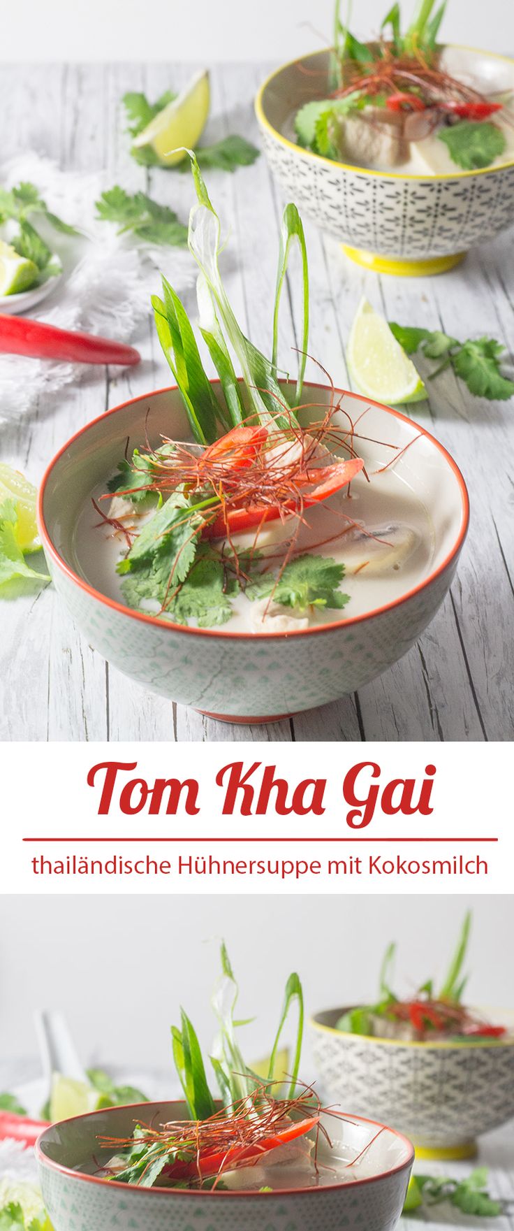 Thailändische Hühnersuppe Thailändische Hühnersuppe